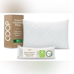 Coop Home Goods original adjustable pillow - Queen size - brand new in box